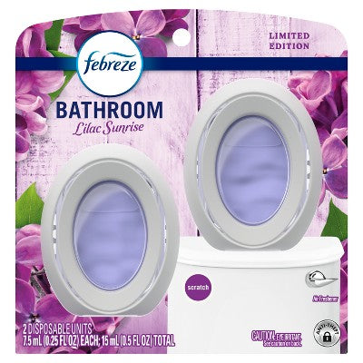 Febreze Bathroom Air Freshener Lilac Sunrise - 2ct