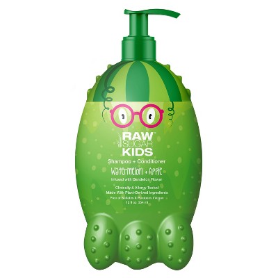 Raw Sugar Kids' 2-in-1 Shampoo & Conditioner - Watermelon + Apple - 12 fl oz