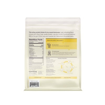 Oath Nutrition Clear Whey Protein Powder - Frosty Lemonade: Gluten-Free - 20g Protein - 18 Servings
