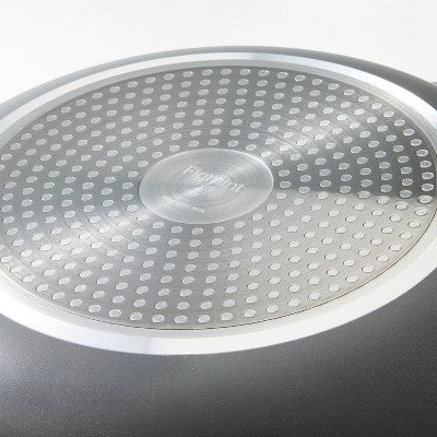 10" Nonstick Ceramic Coated Aluminum Fry Pan Dark Gray - Figmint