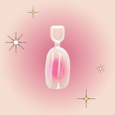 Olive & June Kids' Press-On - S/M - Cotton Candy Aura Chrome - 28ct
