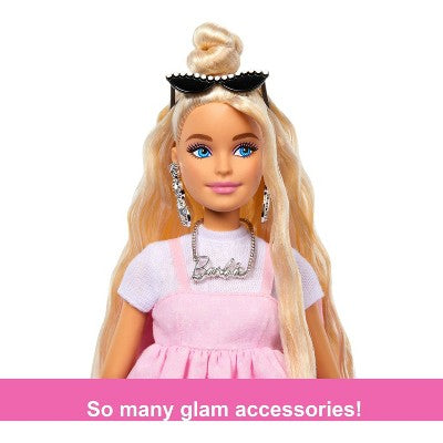 Barbie Deluxe Style 12" Doll #3 in Pastel Pink Barbiecore Dress