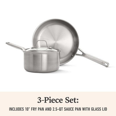 Calphalon 3pc Stainless Steel Cookware Set