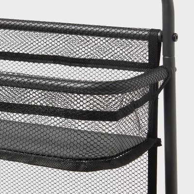 2 Tier Over the Door Organizer with Hooks 1pc - Brightroom