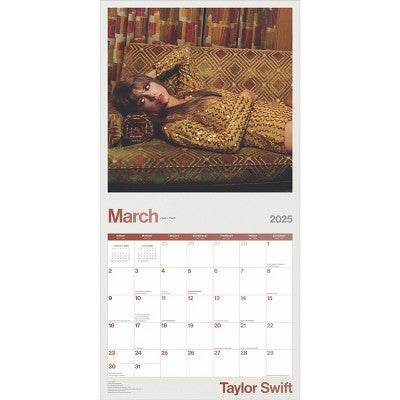 Taylor Swift BrownTrout 2025 Wall Calendar 12"x12"