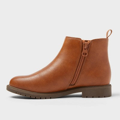 Kids' Brandy Chelsea Ankle Boots - Cat & Jack Cognac 3