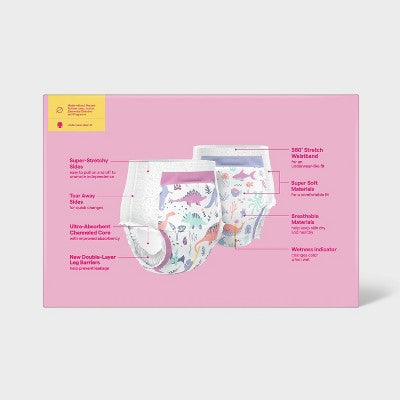 Girls' Disposable Training Pants - 2T-3T - 94ct - up&up