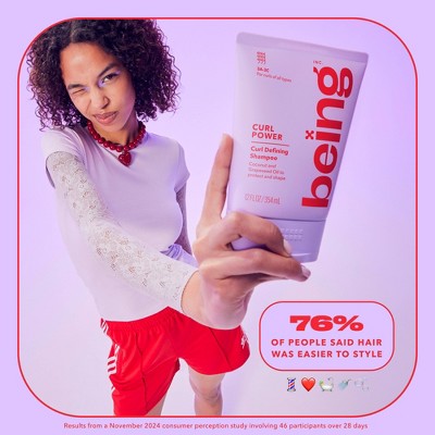 being Curl Power Shampoo - 3oz: Basic Cleansing, Curly Hair, Cream Form