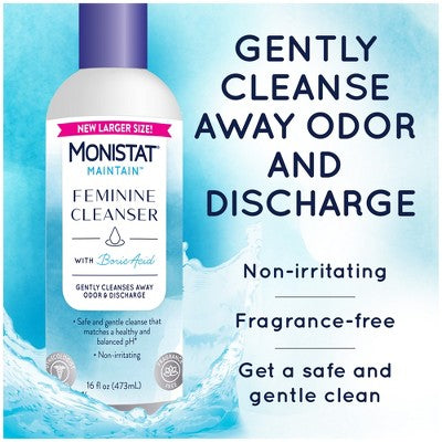 Monistat Maintain Boric Acid Feminine Cleansing Wash - 16 fl oz