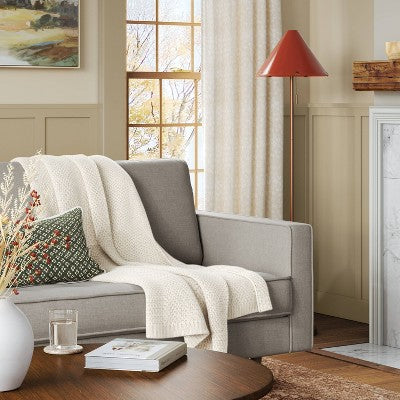 Everyday Knit Throw Pillow White/Ivory - Threshold