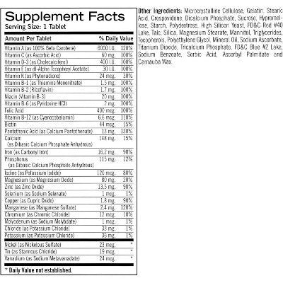 Geritol Multivitamin Nutritional Support Tablets - 100 Count