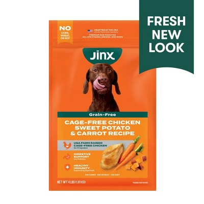 Jinx Grain-Free Dry Dog Food with Chicken, Sweet Potato & Carrot Flavor - 4lbs