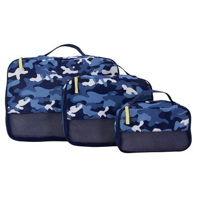 Crckt 3pc Packing Cube Set - Blue Camo