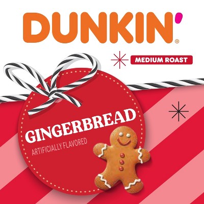 Dunkin' Gingerbread Artificially Flavored Medium Roast Ground Coffee - 11oz
