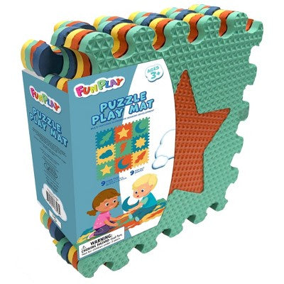 FunPlay 9pc Play Mat Orange