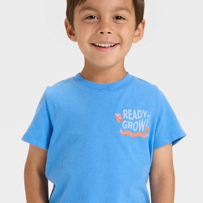 Toddler Boys' Ready to Grow T-Shirt - Cat & Jack Light Blue 3T