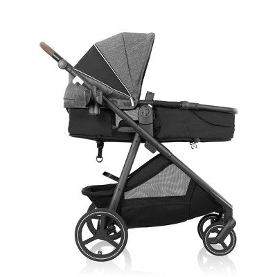 Evenflo Shyft Intuiti+ Travel System Featuring Revolve180 LiteMax NXT with Sensory Soothe - Angler Tweed (LOCAL PICKUP ONLY)