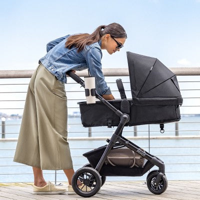 Evenflo Pivot Modular Travel System with LiteMax Infant Car Seat with Anti-Rebound Bar - Oxford Black (LOCAL PICKUP ONLY)