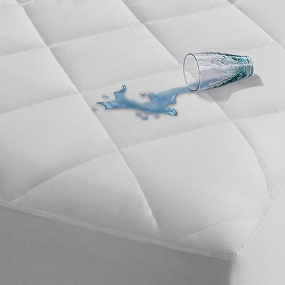 Sleep Philosophy Full Microfiber with HeiQ Smart Temp Treatment Waterproof Mattress Pad: Quilted, Fits 18" Depth, OEKO-TEX Certified
