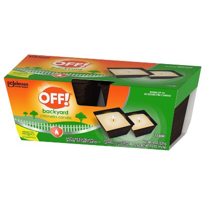 OFF! Citronella Outdoor Bug Deterrent Mosquito Candle - 2 ct/8oz each