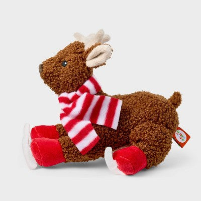 7" Reindeer with Scarf & Ice Skates Stuffed Animal - Gigglescape