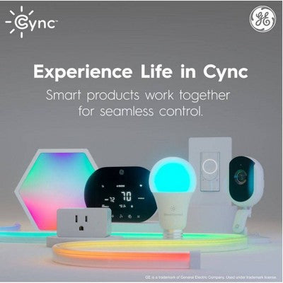 GE CYNC Smart LED Wafer Downlight Full Color: Energy Star Certified Recessed Light, Alexa & Google Compatible, 1150 Lumens