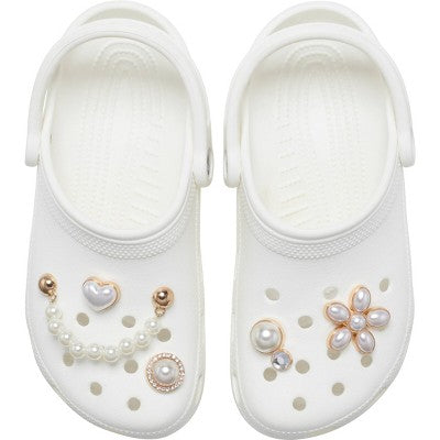 Crocs Adult Jibbitz Dainty Pearl Jewelry Shoe Accessories - Multicolor 5pk