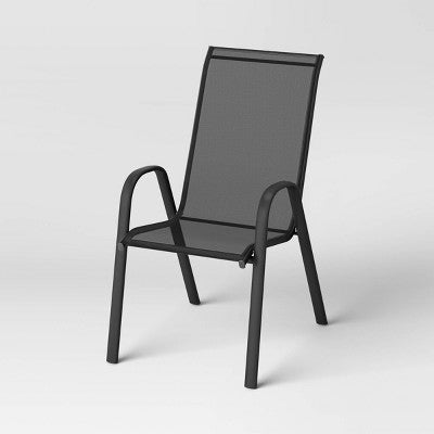 Sling Stack Chair Black - Room Essentials (LOCAL PICKUP ONLY)