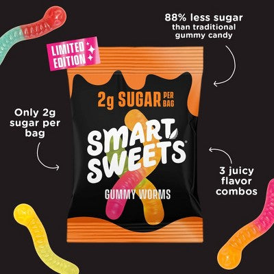 SmartSweets Halloween Gummy Worms Candy - 1.25oz