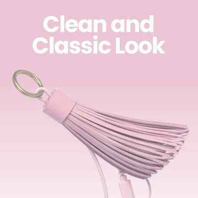 GEMS 2-in-1 Tassel Keychain Cable - Pink