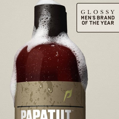 Papatui Men's Sulfate-Free Exfoliating and Hydrating Coconut Oil Body Wash - Cedar Sport - Trial and Travel Size - 3 fl oz