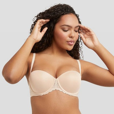 Maidenform Women's Strapless Push-Up Bra SE1102 - Paris Beige 34B