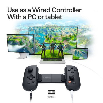 Backbone One (Lightning) Mobile Gaming Controller for iPhone - Gen 2 Black