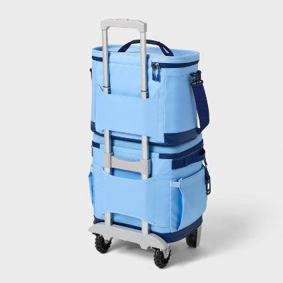 21.7L Soft Sided 30 Cans/ 23 qt Cooler Blue - All In Motion