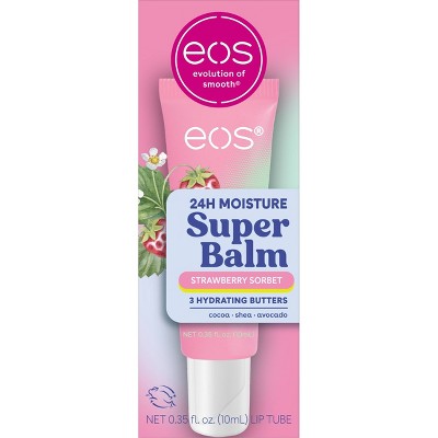 eos 24H Moisture Super Balm - Strawberry Sorbet - 0.35 fl oz