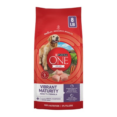 Purina ONE SmartBlend Vibrant Maturity Natural Chicken Flavor Dry Dog Food for 7+ Senior Dogs - 8lbs