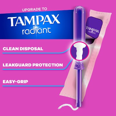 Tampax Pearl Ultra Absorbency with LeakGuard Braid Tampons - Unscented - 45ct