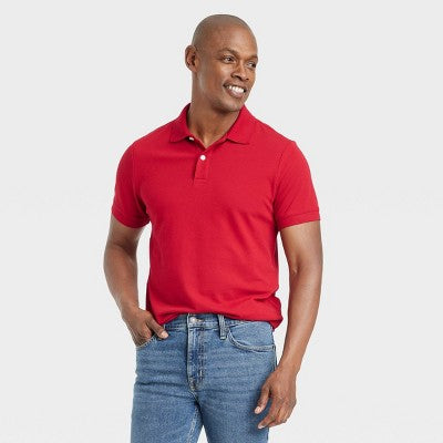 Men's Every Wear Polo Shirt - Goodfellow & Co Red Velvet XL