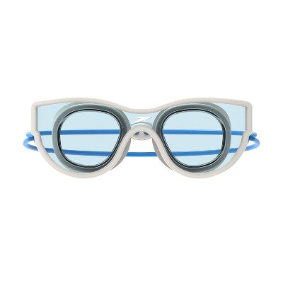 Speedo Junior Sunny Vibes Rizzkid Kids' Swim Goggle- White/Celeste