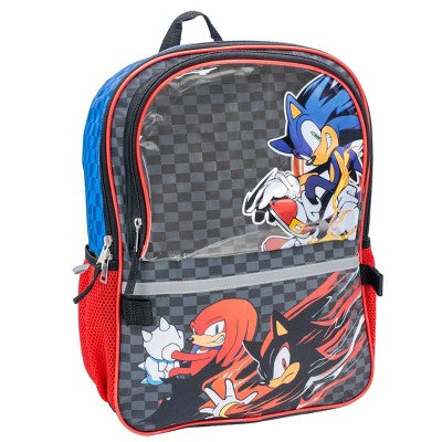 Sonic the Hedgehog 16" Backpack HP Set - Blue