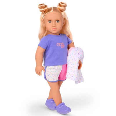 Our Generation Dreamy Sprinkles Ice Cream Pajama & Robe Outfit for 18" Dolls: Fits 18" Girl Dolls, 5-Piece Home & Family Set