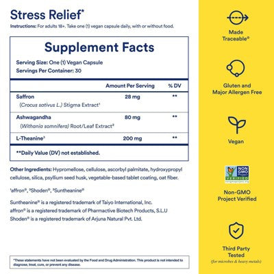 Ritual Stress Relief Dietary Supplements Capsule - 30ct