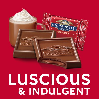 Ghirardelli Christmas Candy Milk Chocolate Peppermint Hot Cocoa Squares - 5.3oz