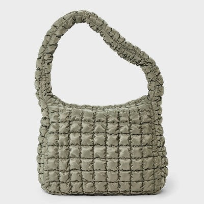 Puffer Hobo Shoulder Bag - Wild Fable Green