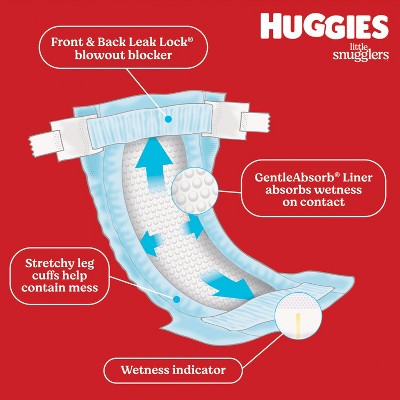 Huggies Little Snugglers Disposable Diapers - Size 1 - 198ct