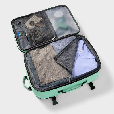 35L Travel Backpack - Open Story? Sage Green: Softside Water Repellent Twill