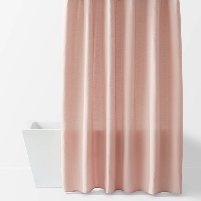 Fabric Waffle Shower Curtain Pink - Room Essentials