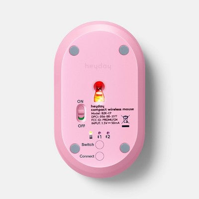 Bluetooth Mouse - heyday Candy Pink: USB-A Connectivity, Wireless Technology