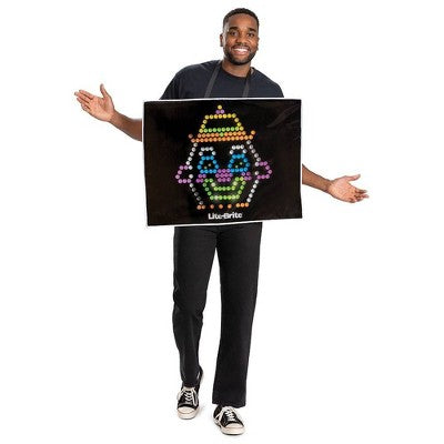 Adult Hasbro Deluxe Halloween Costume Lite Brite One Size Fits Most