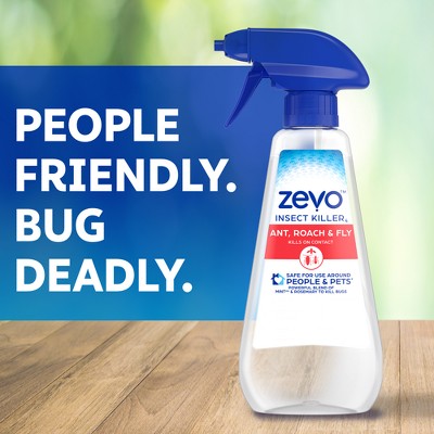 Zevo Ant Roach and Fly Multi-Insect Trigger Spray - 12 fl oz: Indoor Outdoor Use, Liquid Formula, Pump Spray